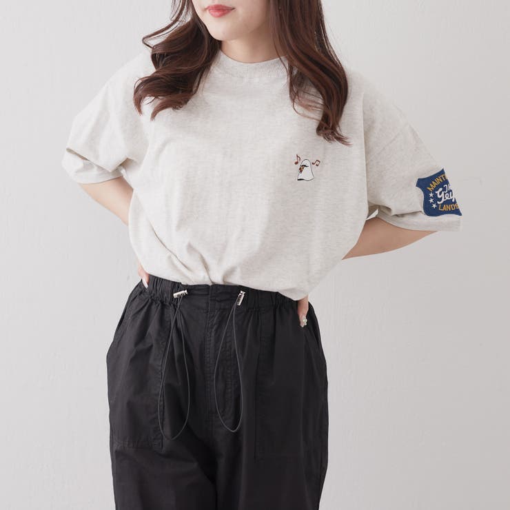アトリエgg❤️リメイクワッペンTシャツ　1ハーフ お化けワッペンTシャツ[品番：OLOW0010907]｜RMAF NICE CLAUP