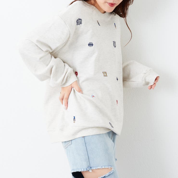 裏毛色々刺繍プルオーバー[品番：OLOW0011456]｜RMAF NICE CLAUP 