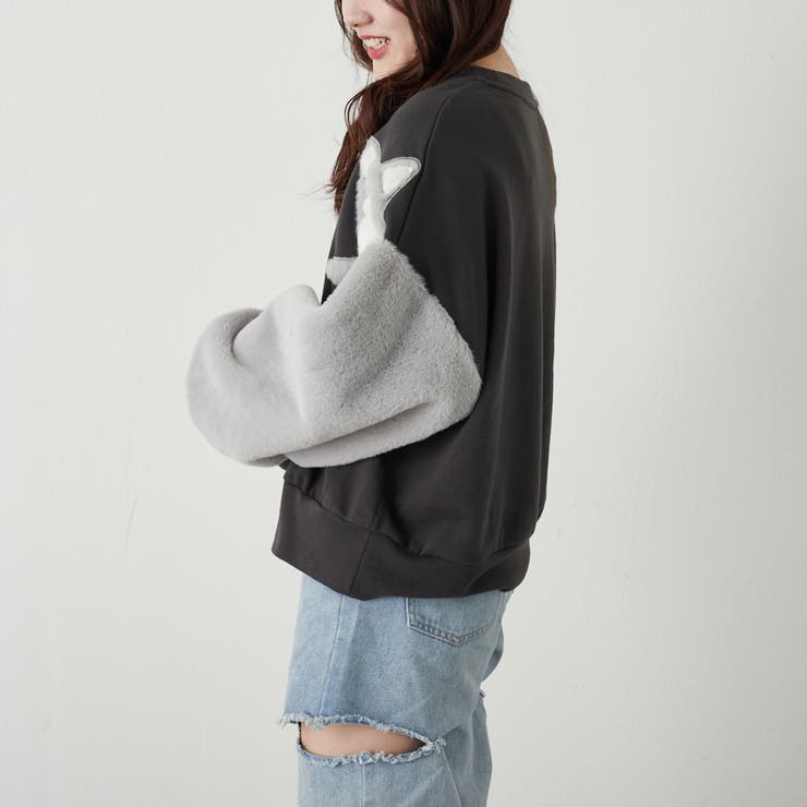 アソート袖アニマルプルオーバー[品番：OLOW0012092]｜RMAF NICE CLAUP