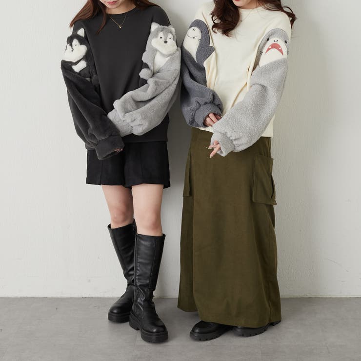 アソート袖アニマルプルオーバー[品番：OLOW0012092]｜RMAF NICE CLAUP