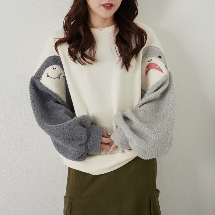 アソート袖アニマルプルオーバー[品番：OLOW0012092]｜RMAF NICE CLAUP