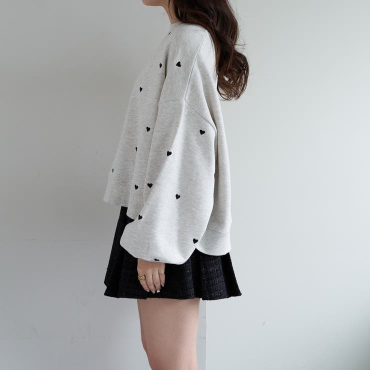 裏起毛ハート刺繍プルオーバー[品番：OLOW0012019]｜RMAF NICE CLAUP