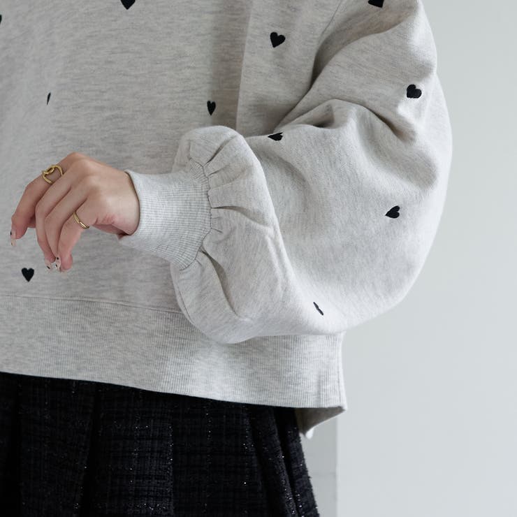 裏起毛ハート刺繍プルオーバー[品番：OLOW0012019]｜RMAF NICE CLAUP