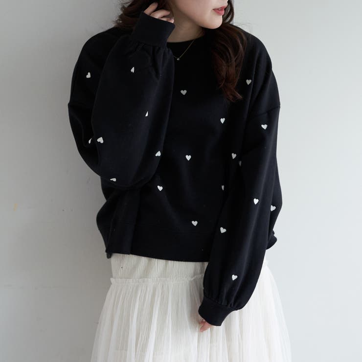 裏起毛ハート刺繍プルオーバー[品番：OLOW0012019]｜RMAF NICE CLAUP