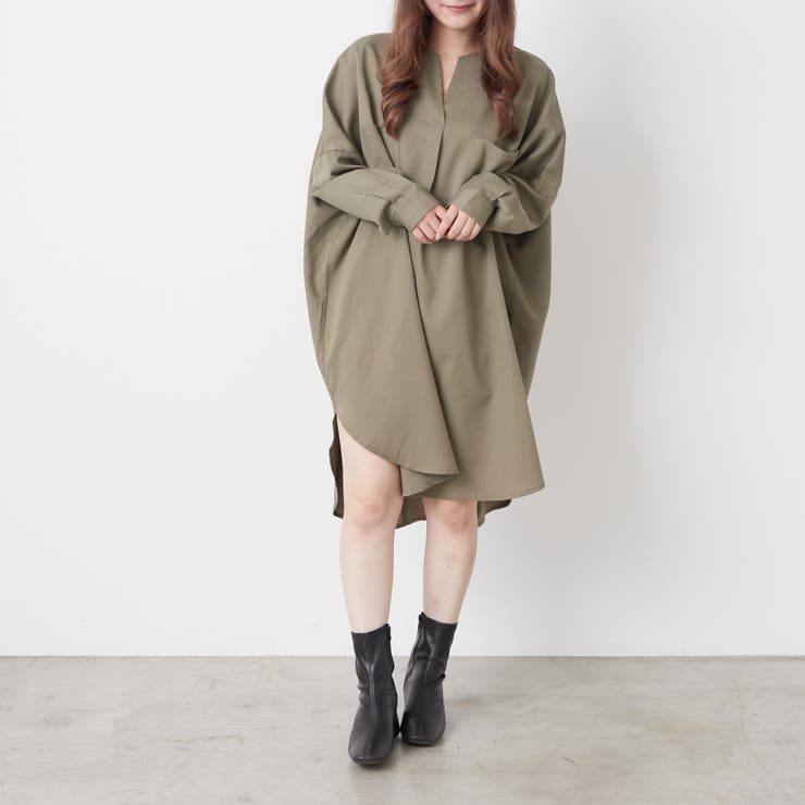 ミリタリーチュニックワンピース[品番：OLOW0011358]｜OLIVE des OLIVE