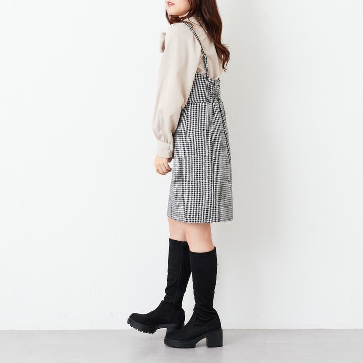 【ルミニョン】ツイードワンピース ツイードミニワンピース[品番：OLOW0011423]｜RMAF NICE CLAUP / OLIVE