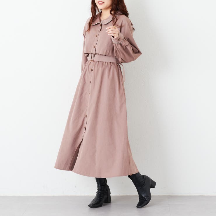 微起毛カルゼトレンチワンピース | RMAF　NICE CLAUP / OLIVE des OLIVE | 詳細画像13 