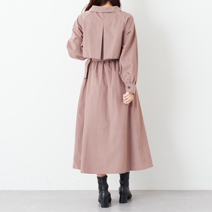 微起毛カルゼトレンチワンピース | RMAF　NICE CLAUP / OLIVE des OLIVE | 詳細画像15 