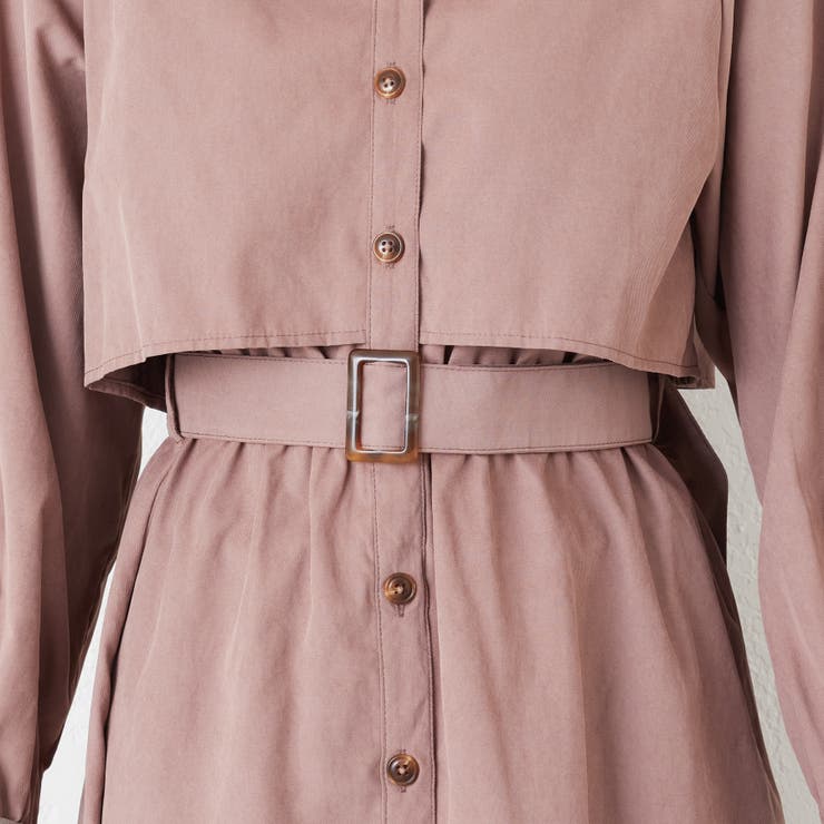 微起毛カルゼトレンチワンピース | RMAF　NICE CLAUP / OLIVE des OLIVE | 詳細画像20 