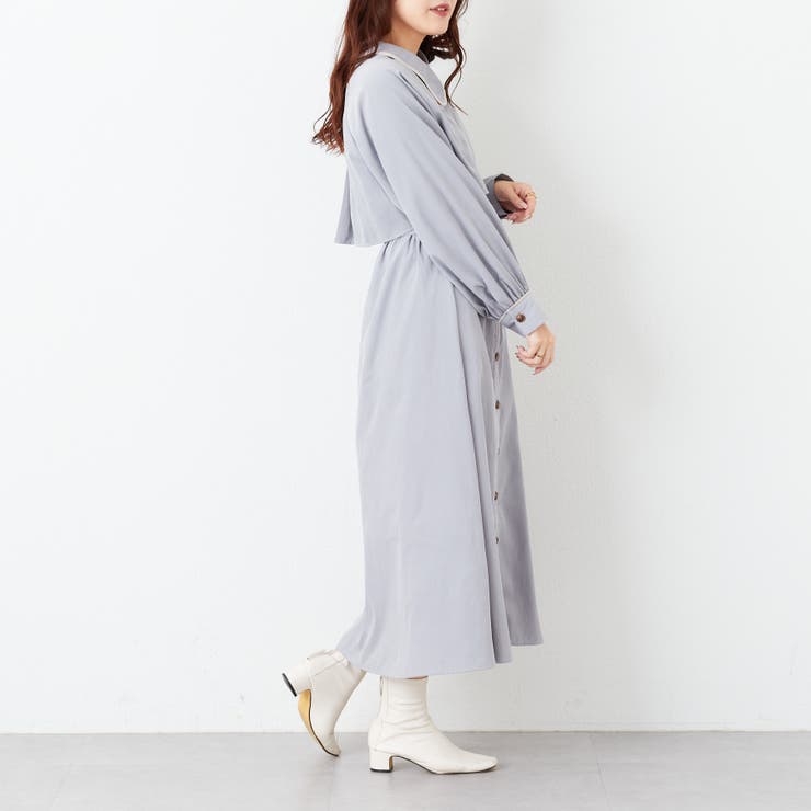 微起毛カルゼトレンチワンピース | RMAF　NICE CLAUP / OLIVE des OLIVE | 詳細画像6 