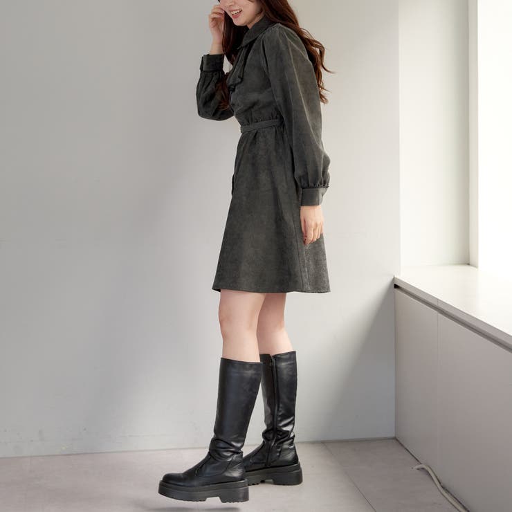TNコールボウタイミニワンピース[品番：OLOW0011783]｜RMAF NICE CLAUP