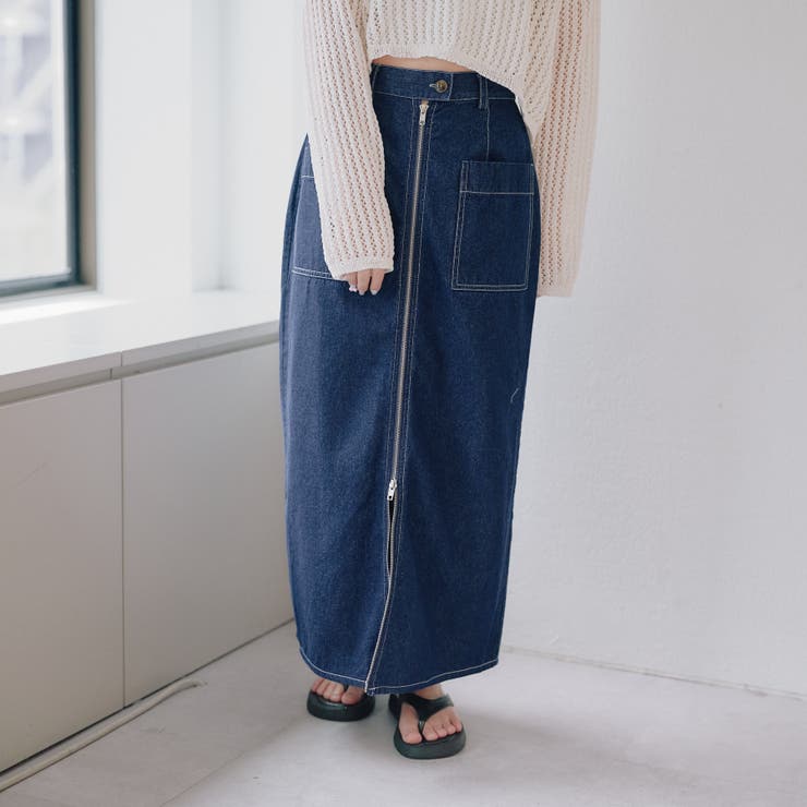 フルZIPナロースカート[品番：OLOW0013004]｜OLIVE des OLIVE OUTLET  