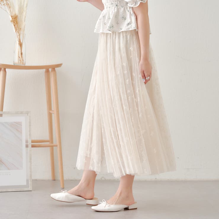 リボンチュールスカート[品番：OLOW0012804]｜RMAF NICE CLAUP