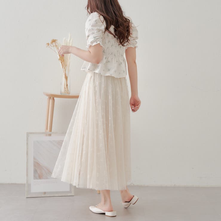 リボンチュールスカート[品番：OLOW0012804]｜RMAF NICE CLAUP