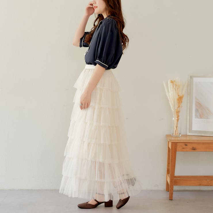 ミストレアス　チュールスカート 新品】MISTREASS ミストレアス チュールスカート