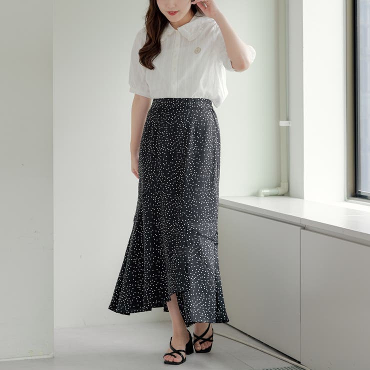 切替マーメイドスカート[品番：OLOW0013455]｜RMAF NICE CLAUP / OLIVE