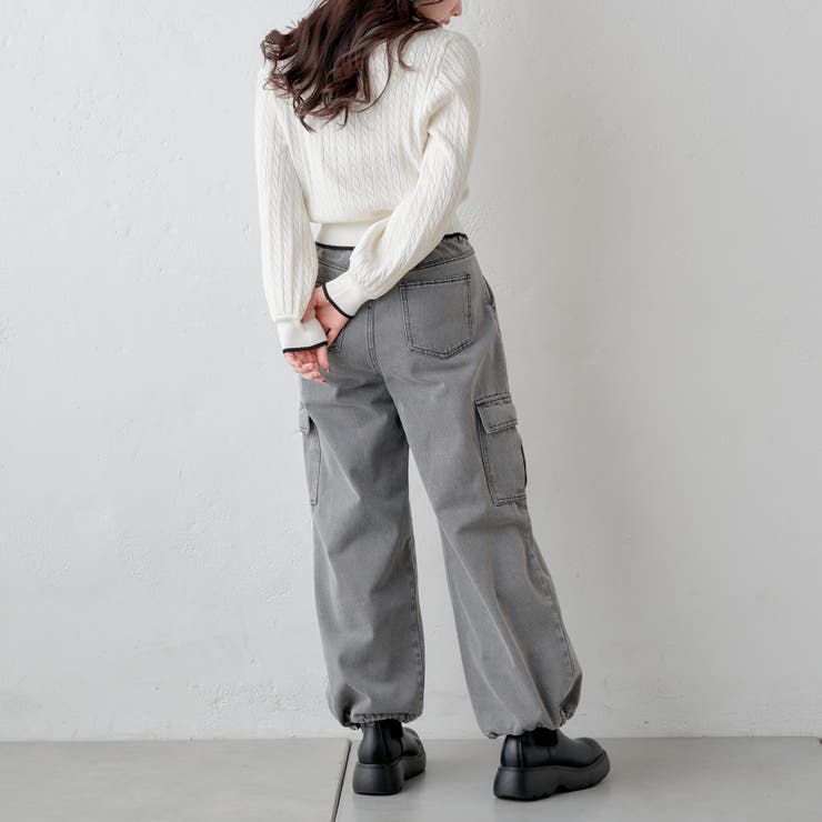 Nouvelle de Paradis カーゴパンツ オリーブ Nouvelle de Paradis カーゴパンツ オリーブ ヌーベル ドゥ