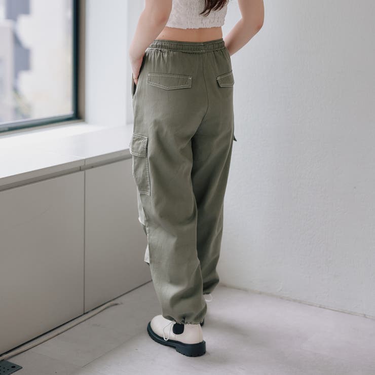 配色ステッチカーゴパンツ[品番：OLOW0012902]｜OLIVE des OLIVE 