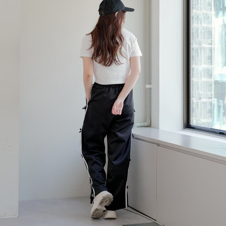 サイドラインリボン付きパンツ[品番：OLOW0013332]｜RMAF NICE