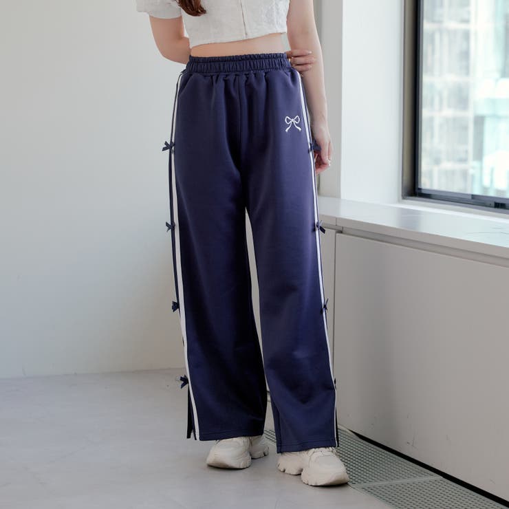 サイドラインリボン付きパンツ[品番：OLOW0013332]｜RMAF NICE