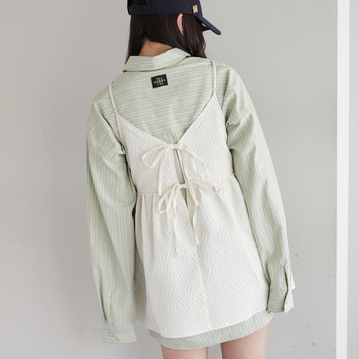 ふくれジャガード2WAYキャミ[品番：OLOW0012460]｜OLIVE des OLIVE