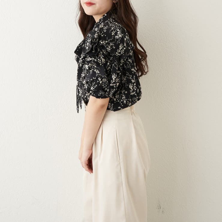 リバイバル】花柄ボウタイブラウス[品番：OLOW0012577]｜RMAF NICE