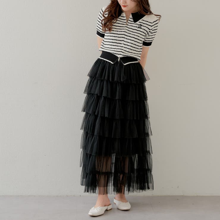 ケーブルZIP襟ニット[品番：OLOW0012813]｜RMAF NICE CLAUP / OLIVE