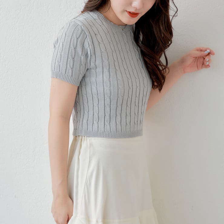 ロゴ半袖ニット[品番：OLOW0012814]｜RMAF NICE CLAUP / OLIVE des