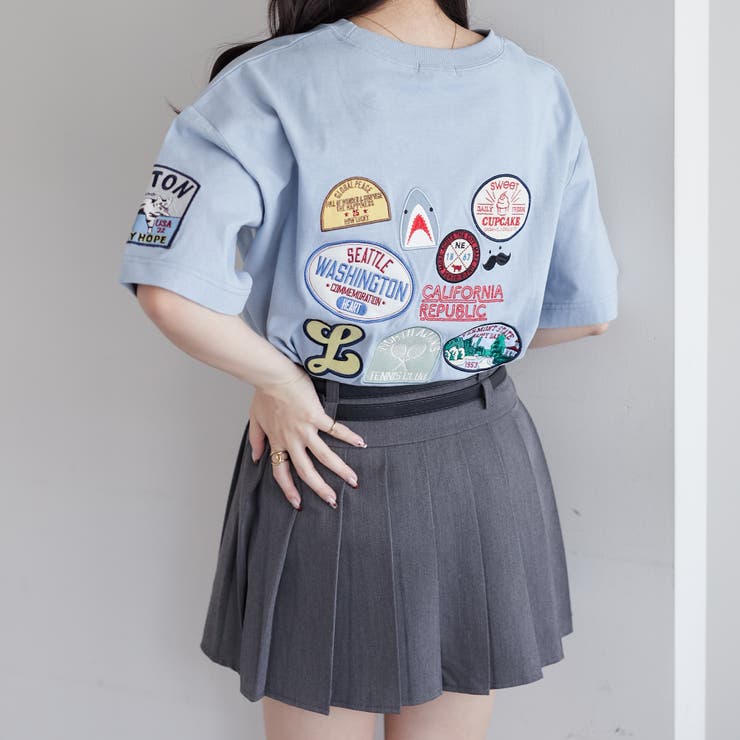 Web限定・リバイバル】ワッペン刺繍T[品番：OLOW0012464]｜RMAF