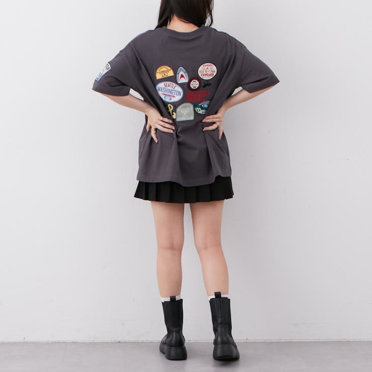 Web限定・リバイバル】ワッペン刺繍T[品番：OLOW0012464]｜RMAF