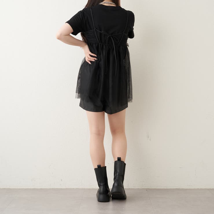 チュールキャミ+TシャツSET[品番：OLOW0012705]｜OLIVE des OLIVE