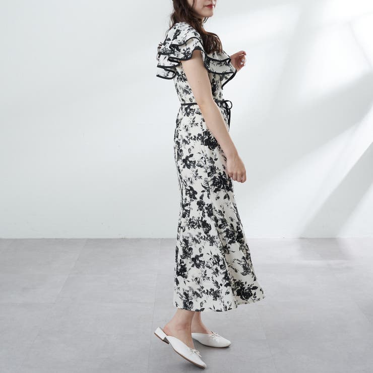 【昨年人気の花柄が今年も登場】女性らしさ増しワンピース | RMAF　NICE CLAUP / OLIVE des OLIVE | 詳細画像6 