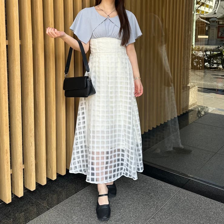 細見えが叶う、シアーコルセットワンピース[品番：OLOW0012340]｜RMAF