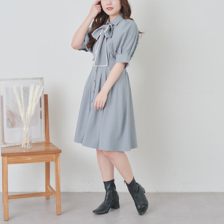 OLIVE des OLIVE/【OLIVE des OLIVE】胸ギャザーレースミニ