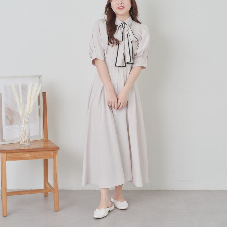 レースアップワンピース[品番：OLOW0012819]｜RMAF NICE CLAUP / OLIVE