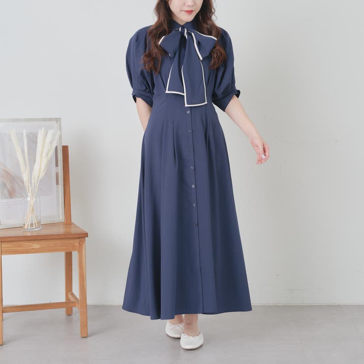 レースアップワンピース[品番：OLOW0012819]｜RMAF NICE CLAUP / OLIVE