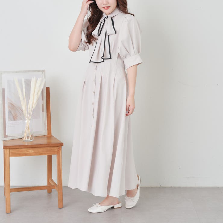 レースアップワンピース[品番：OLOW0012819]｜RMAF NICE CLAUP / OLIVE