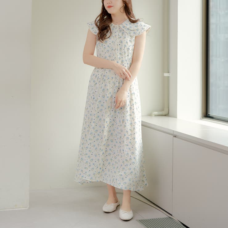 2枚衿パイピングワンピース[品番：OLOW0013007]｜RMAF NICE CLAUP