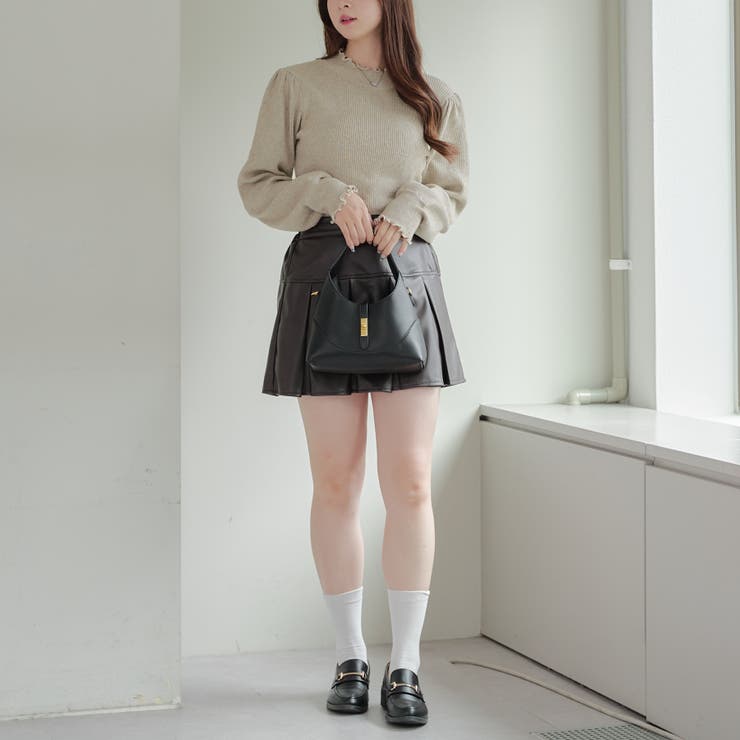 合皮プリーツミニスカート[品番：OLOW0014151]｜RMAF NICE CLAUP