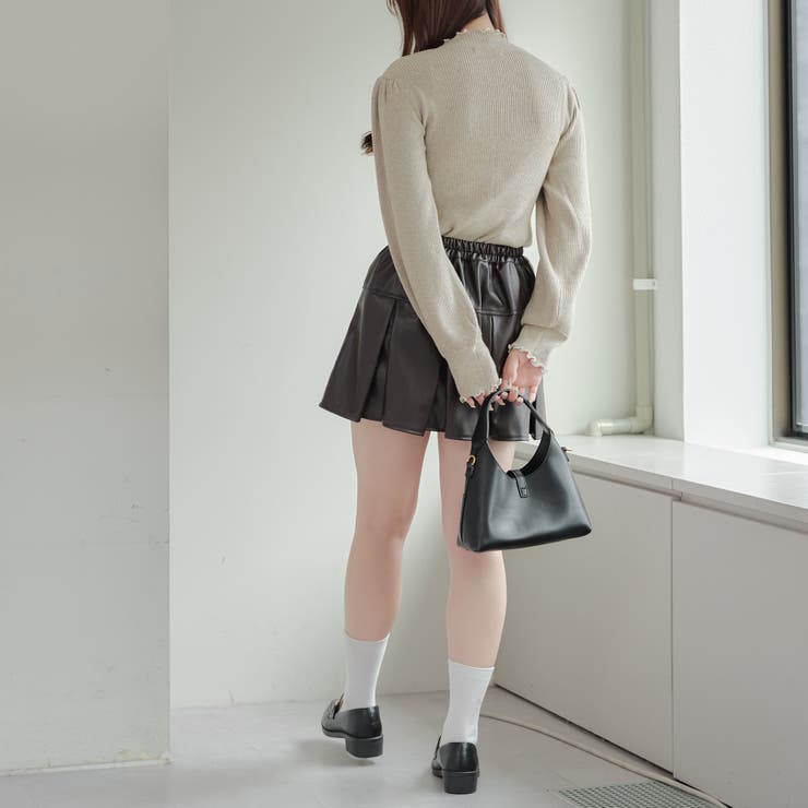 合皮プリーツミニスカート[品番：OLOW0014151]｜RMAF NICE CLAUP