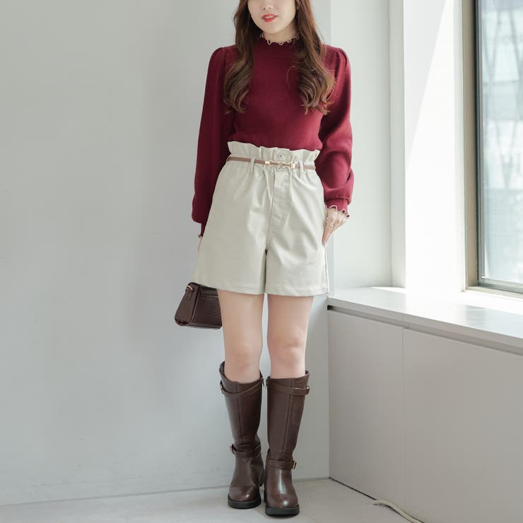 レイチェルコーミー/フェイクレザーパンツ 選べる4size ／ 2color 】2WAY ドロストフェイクレザーワイド