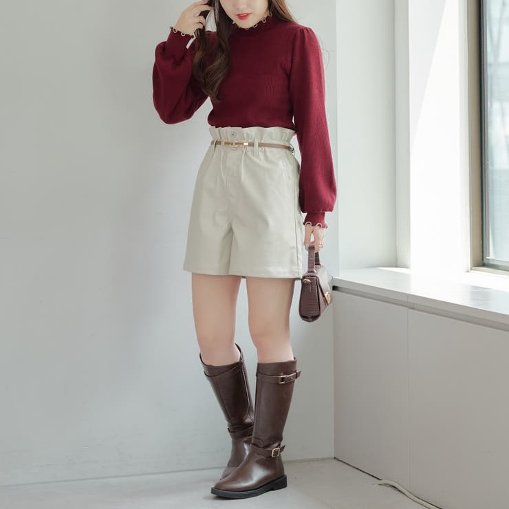 フェイクレザーショートパンツ[品番：OLOW0014101]｜RMAF NICE CLAUP