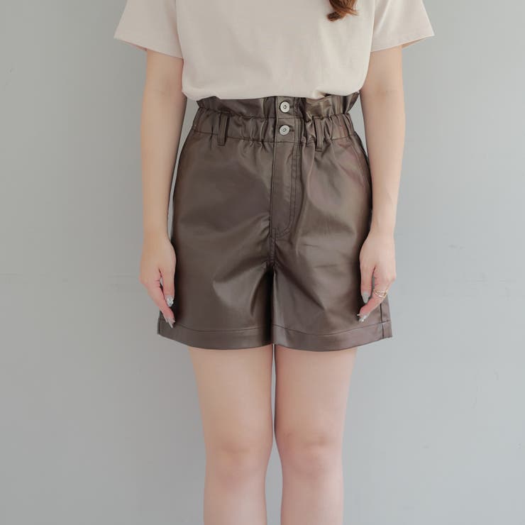 フェイクレザーショートパンツ[品番：OLOW0014101]｜RMAF NICE