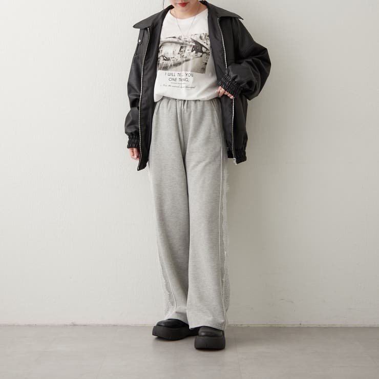 サイドレース裏起毛パンツ[品番：OLOW0014853]｜RMAF NICE CLAUP