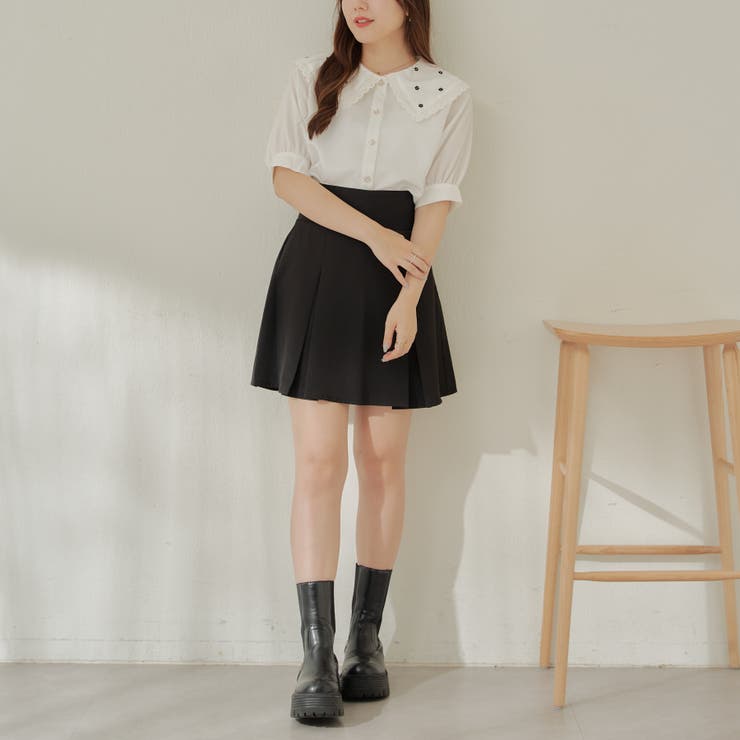 襟刺しゅうレースブラウス | RMAF NICE CLAUP / OLIVE des OLIVE | 詳細画像8