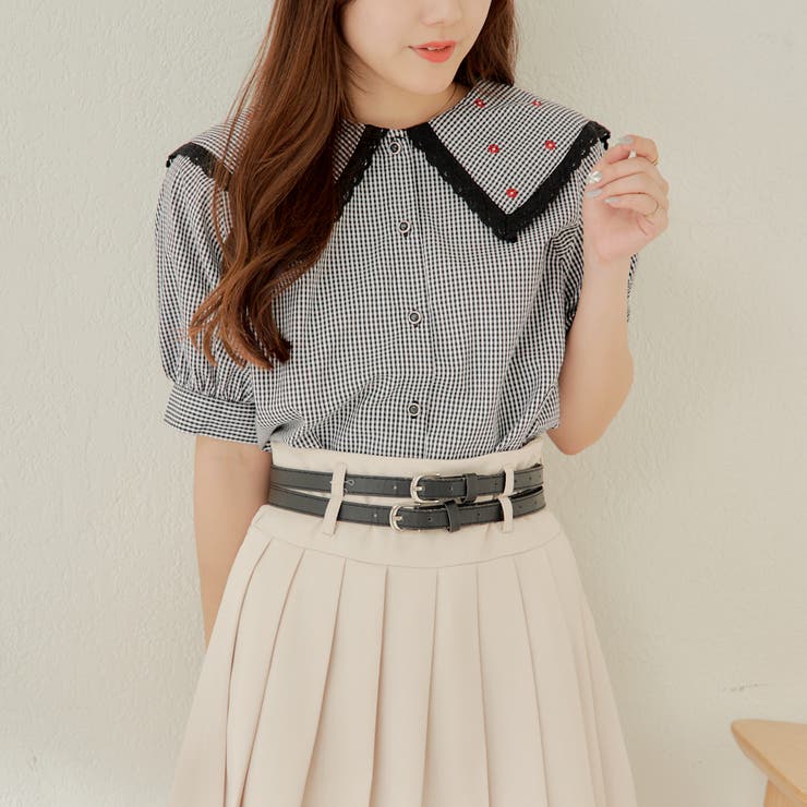 襟刺しゅうレースブラウス | RMAF NICE CLAUP / OLIVE des OLIVE | 詳細画像18