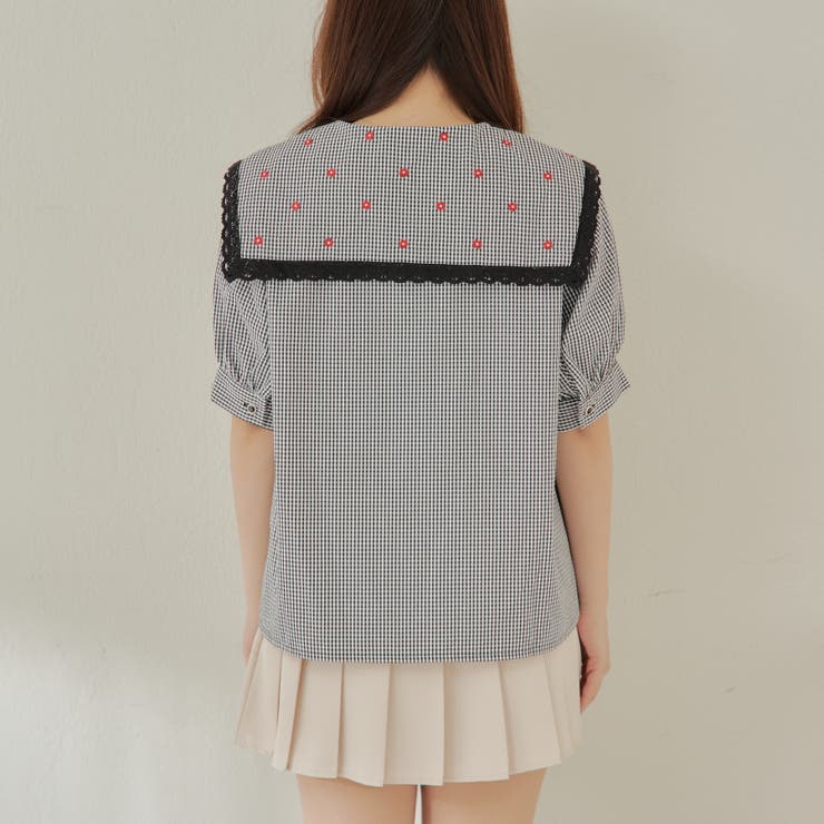 襟刺しゅうレースブラウス | RMAF NICE CLAUP / OLIVE des OLIVE | 詳細画像28