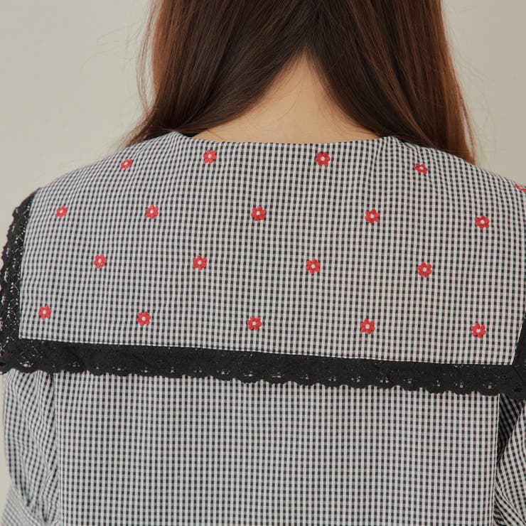 襟刺しゅうレースブラウス | RMAF NICE CLAUP / OLIVE des OLIVE | 詳細画像29