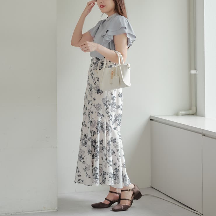 衿ビジューラッフルブラウス | RMAF　NICE CLAUP / OLIVE des OLIVE | 詳細画像7 