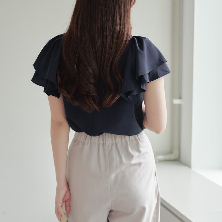 衿ビジューラッフルブラウス | RMAF　NICE CLAUP / OLIVE des OLIVE | 詳細画像20 